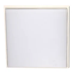 LED buiten plafondlamp Desdy, 30x30 cm, wit