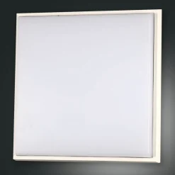 LED buiten plafondlamp Desdy, 30x30 cm, wit