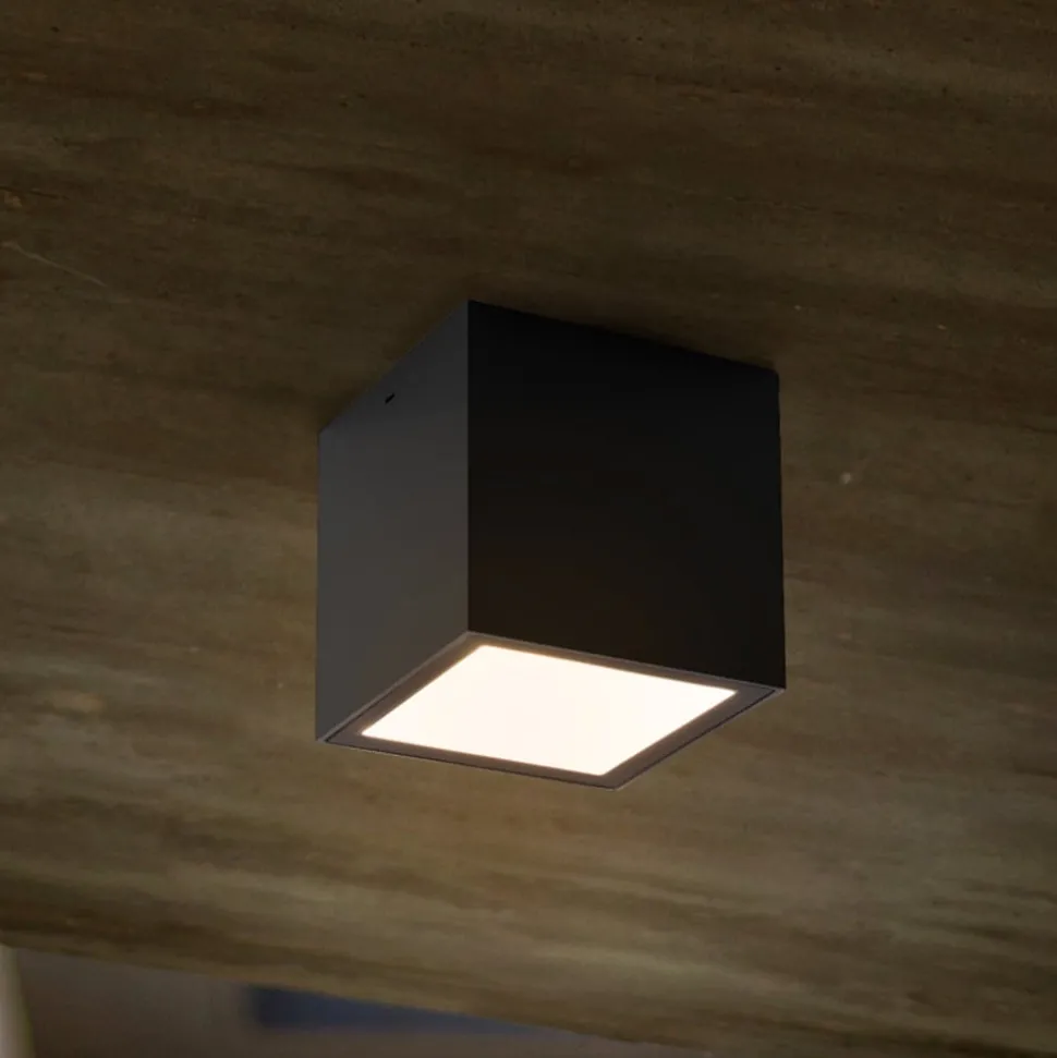 LED buiten plafondlamp Gemini XS, 4.000K antraciet