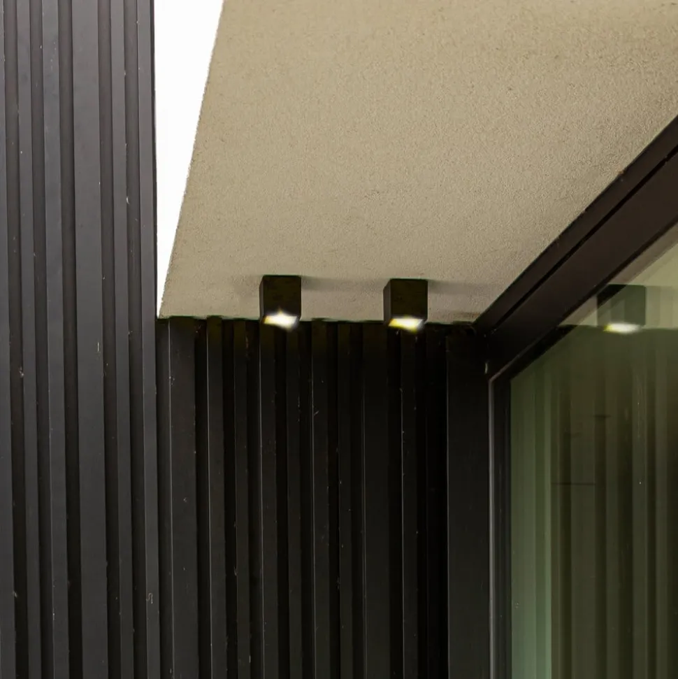 LED buiten plafondlamp Gemini XS, 4.000K antraciet