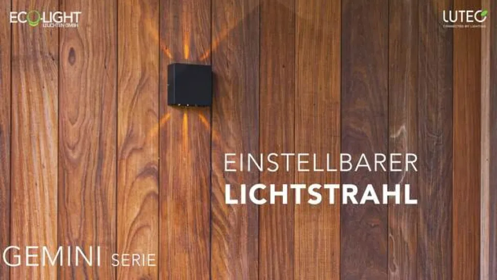 LED buiten plafondlamp Gemini XS, 4.000K antraciet