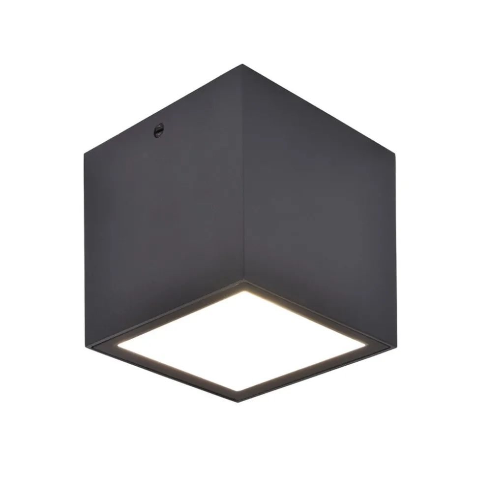 LED buiten plafondlamp Gemini XS, 4.000K antraciet