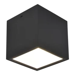 LED buiten plafondlamp Gemini XS, 3.000 K, zwart