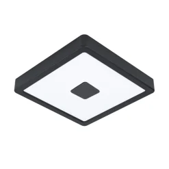 LED buiten plafondlamp Iphias 2, 21x21 cm, zwart