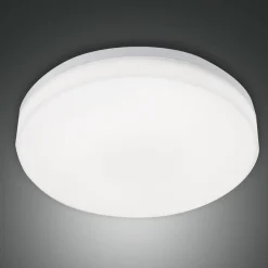 LED buiten plafondlamp Trigo met sensor, wit