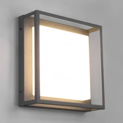 LED buiten plafondlamp Witham IP54, CCT, antraciet