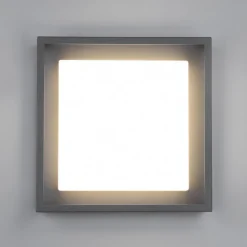 LED buiten plafondlamp Witham IP54, CCT, antraciet