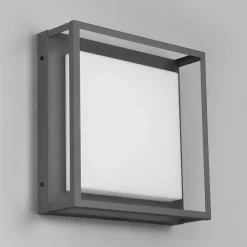 LED buiten plafondlamp Witham IP54, CCT, antraciet