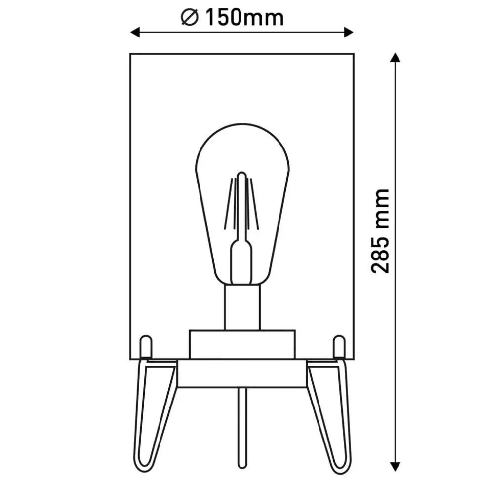 LED buiten sfeerlamp Lonna, batterij, glas, metaal