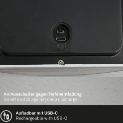 LED buiten wandlamp 3795014, chroomkleurig, sensor, IP44