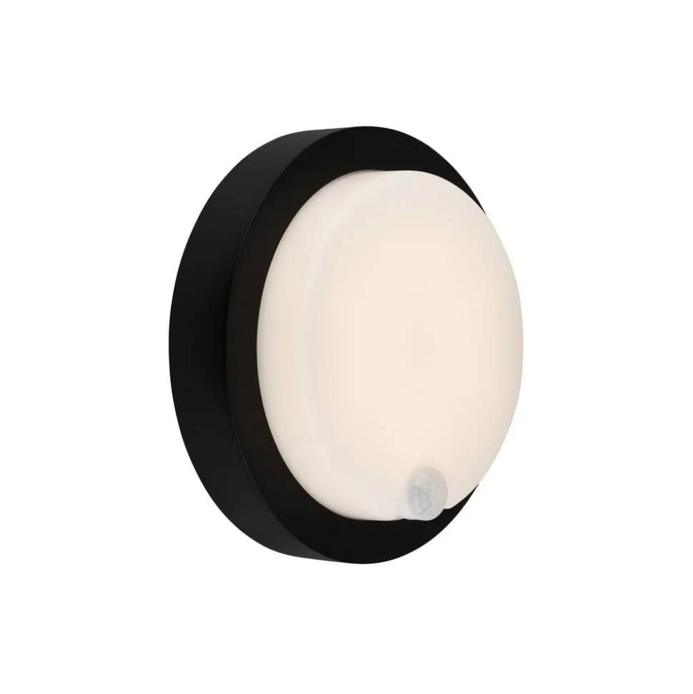 LED buiten wandlamp 3765015, sensor, zwart