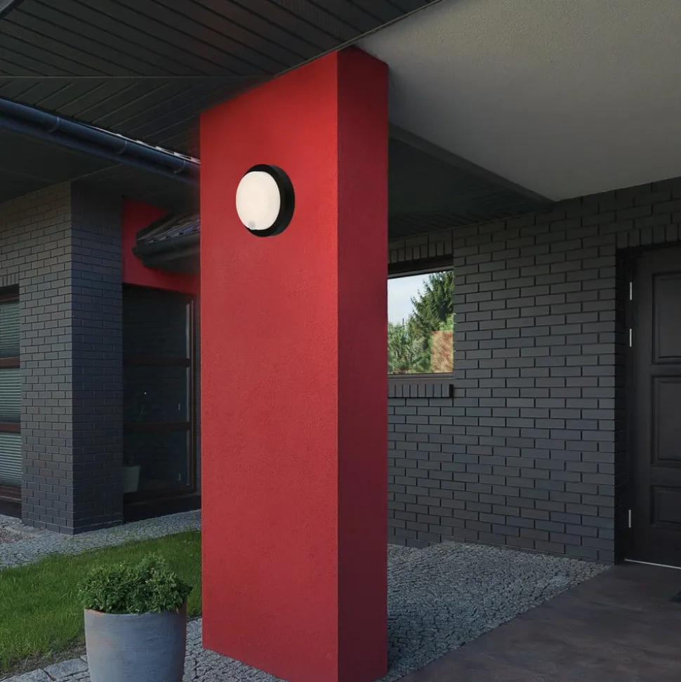 LED buiten wandlamp 3765015, sensor, zwart