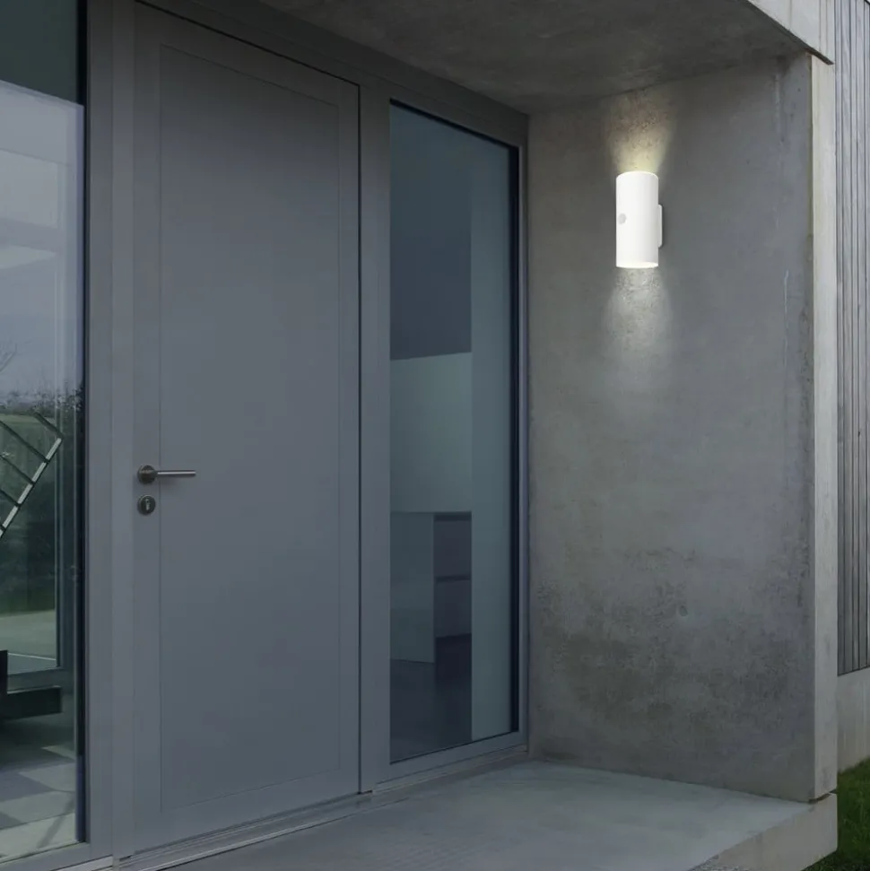 LED buiten wandlamp 3787016, wit, sensor, omhoog/omlaag