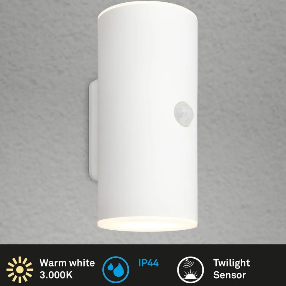 LED buiten wandlamp 3787016, wit, sensor, omhoog/omlaag