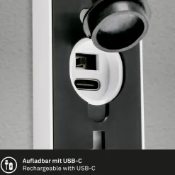 LED buiten wandlamp 3787016, wit, sensor, omhoog/omlaag