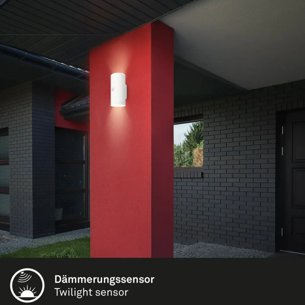 LED buiten wandlamp 3787016, wit, sensor, omhoog/omlaag