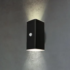 LED buiten wandlamp 3788015, zwart, sensor, omhoog/omlaag