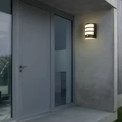 LED buiten wandlamp 3795015, zwart, sensor, IP44