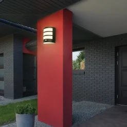 LED buiten wandlamp 3795015, zwart, sensor, IP44