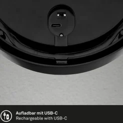 LED buiten wandlamp 3785015 zwart bewegingsmelder 17cm