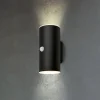 LED buiten wandlamp 3787015, zwart, sensor, omhoog/omlaag