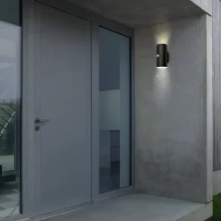 LED buiten wandlamp 3787015, zwart, sensor, omhoog/omlaag