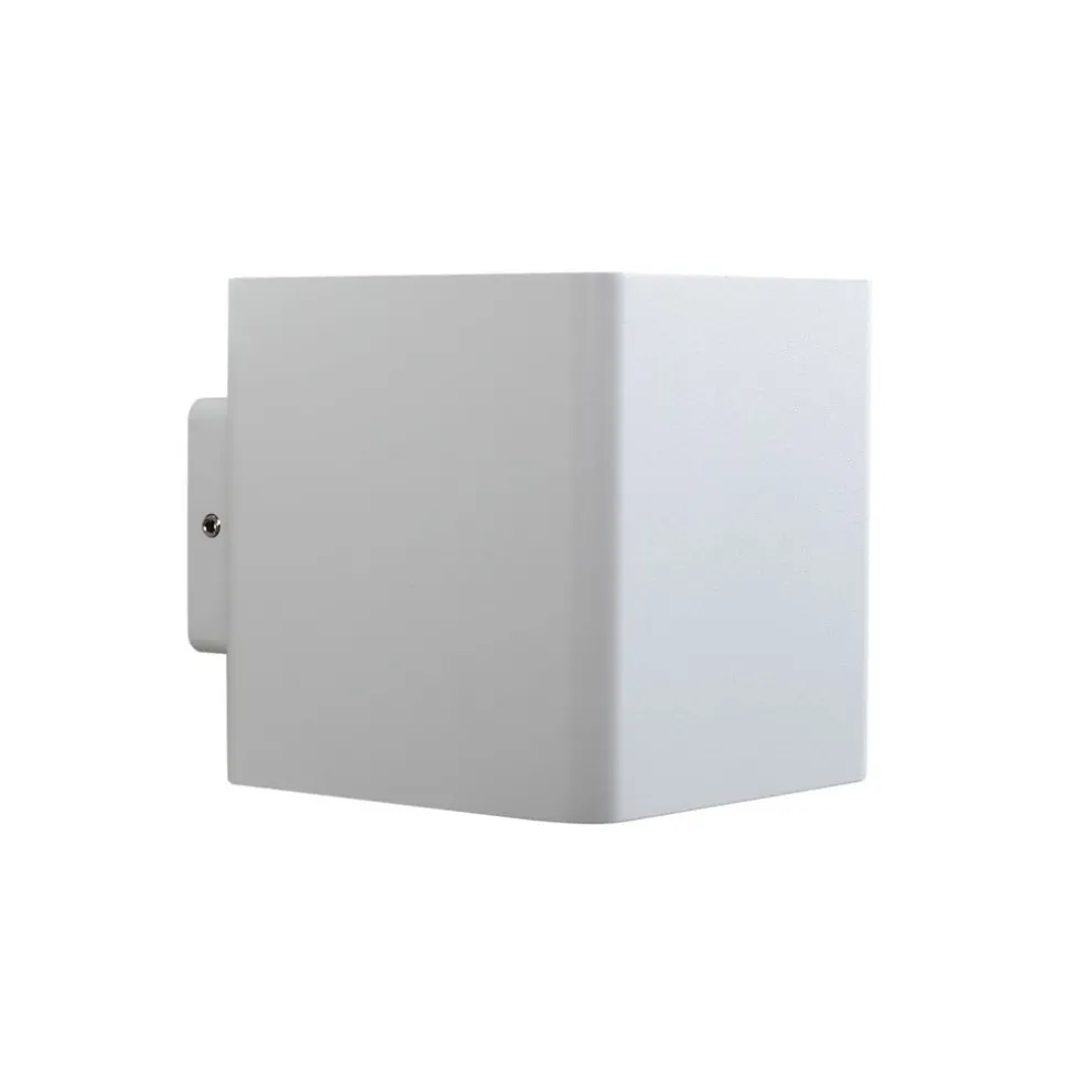 LED buiten wandlamp Aaron, wit, IP54, omhoog/omlaag