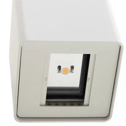 LED buiten wandlamp Aaron, wit, IP54, omhoog/omlaag