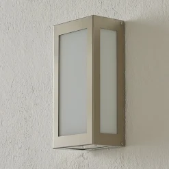 LED buiten wandlamp Aqua Rain, roestvrijstaal