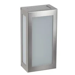 LED buiten wandlamp Aqua Rain, roestvrijstaal