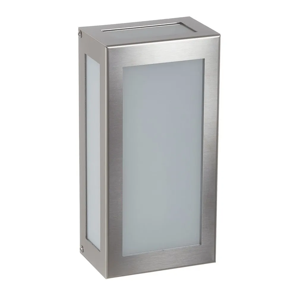 LED buiten wandlamp Aqua Rain, roestvrijstaal