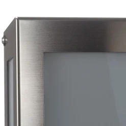 LED buiten wandlamp Aqua Rain, roestvrijstaal