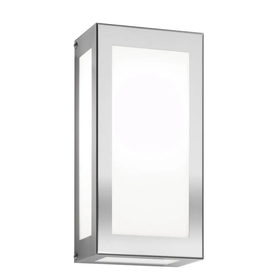 LED buiten wandlamp Aqua Rain, roestvrijstaal