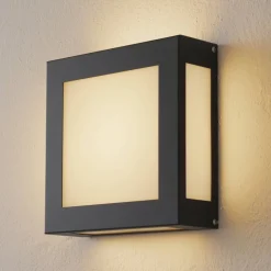 LED buiten wandlamp Aqua Legendo, antraciet