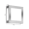 LED buiten wandlamp Aqua Legendo, roestvrijstaal