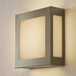 LED buiten wandlamp Aqua Legendo, roestvrijstaal