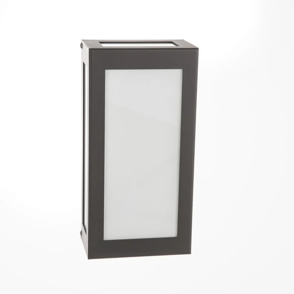 LED buiten wandlamp Aqua Rain, antraciet