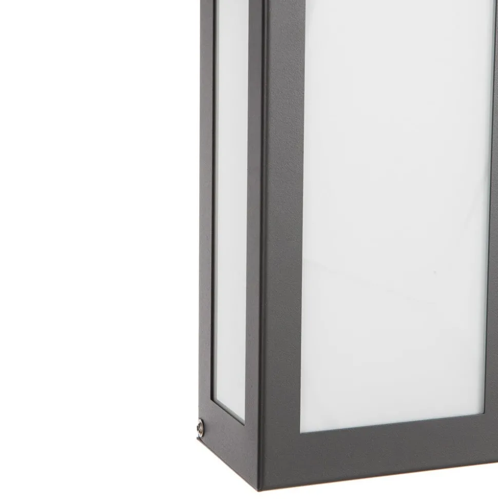 LED buiten wandlamp Aqua Rain, antraciet