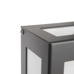 LED buiten wandlamp Aqua Rain, antraciet