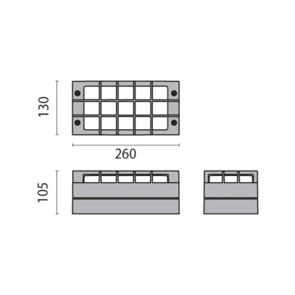 LED buiten wandlamp Bliz LED Guard, 3.000K, grijs