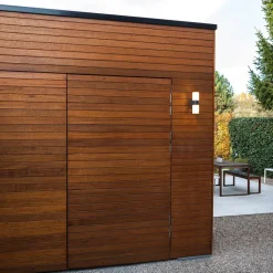 LED buiten wandlamp Cyra, 2-lamps, sensor