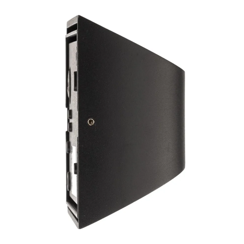 LED buiten wandlamp Dodd, halfrond, antraciet