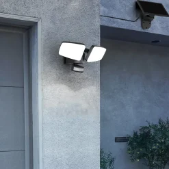 LED buiten wandlamp Duplex, 2-lamps, hoekmontage