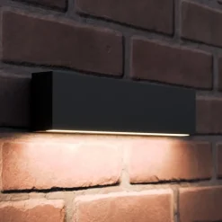 LED buiten wandlamp Elvira, antraciet, metaal, warmwit, IP65