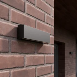 LED buiten wandlamp Elvira, antraciet, metaal, warmwit, IP65