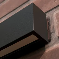 LED buiten wandlamp Elvira, antraciet, metaal, warmwit, IP65