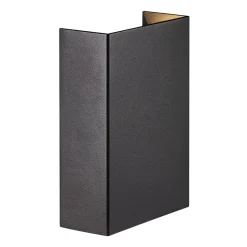 LED buiten wandlamp Fold, 10 X 15 cm, zwart