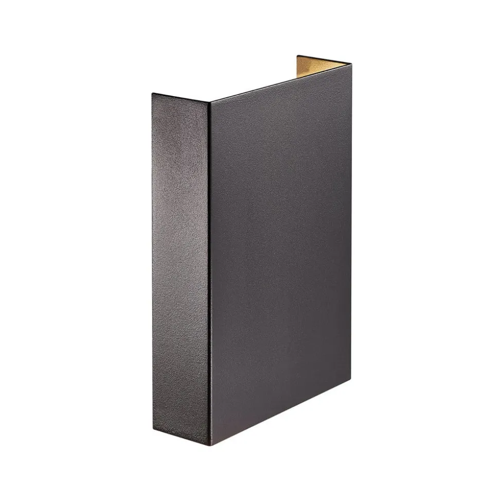 LED buiten wandlamp Fold, 15 X 21cm, zwart