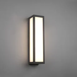 LED buiten wandlamp Fuerte, antraciet, aluminium, IP54