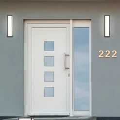 LED buiten wandlamp Fuerte, antraciet, aluminium, IP54